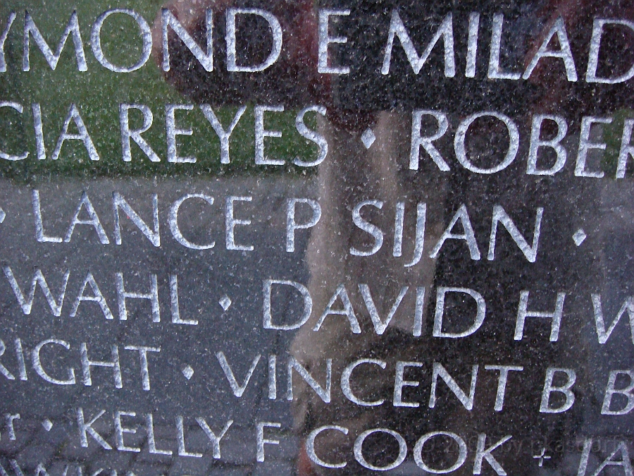 Washington DC [2009 July 03] 212.JPG - Lance Peter Sijan, United States Air Force Medal of Honor recipient on The Vietnam Veterans Memorial